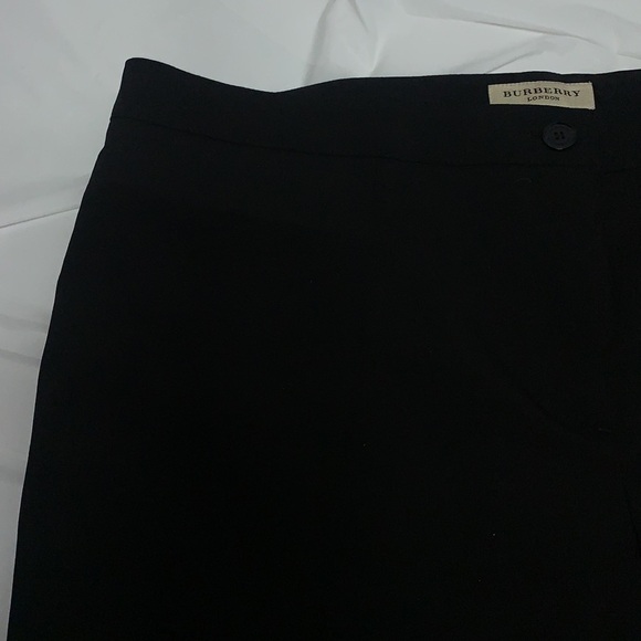 WOMEN’S Burberry London Black Dress Pants Unfinished cuff 39” waist - Picture 8 of 15
